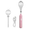 Wireless Electric Egg Beater - USB Rechargeable Handheld Mixer for Baking Whisking Frothing - 304 Stainless Steel Portable Kitchen Tool - Pink 3 Speeds