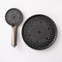 Starry Sky 3-Mode Handheld Shower Head - Large Panel High Pressure Showerhead for Bathroom - Gun Gray with 8 Inch Top Spray