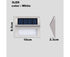 2 Pack Solar Step Lights Bright LED Solar Fence Lights For Garden Patio Decks-warm light
