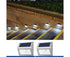 2 Pack Solar Step Lights Bright LED Solar Fence Lights For Garden Patio Decks-warm light