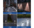 2 Pack Solar Step Lights Bright LED Solar Fence Lights For Garden Patio Decks-warm light