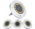 Outdoor Solar Buried Lights, 16 Led Warm White Waterproof Stainless Steel Spotlights For Patio, Yard Garden Path, Garage Walkway Decoration