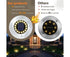 Outdoor Solar Buried Lights, 16 Led Warm White Waterproof Stainless Steel Spotlights For Patio, Yard Garden Path, Garage Walkway Decoration