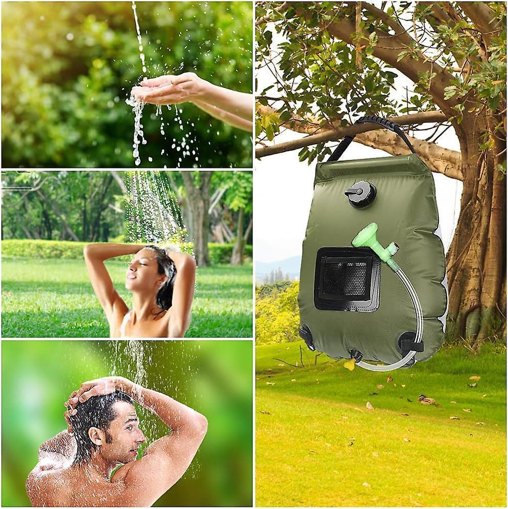 Camping Solar Shower Bag, Solar Shower Bag, Solar Camping Shower, Camping Shower Bag, Foldable Shower Bag, Switchable Shower Head for Hiking, Camping