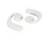 Language Translator Earbuds Multifunction Noise Reduction 144 Kinds Languages Real Time Translation Headphone White