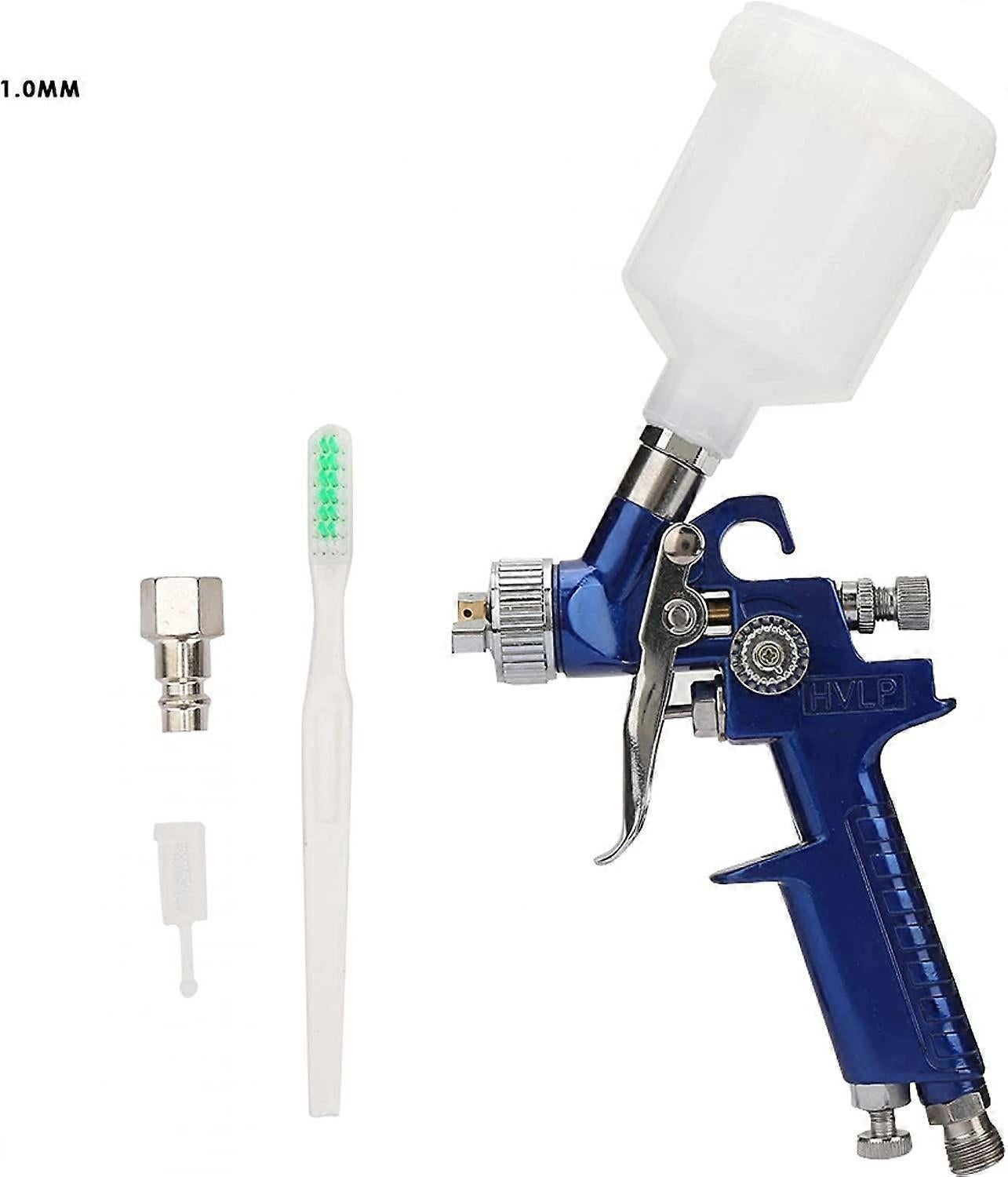 Multi-purpose Airbrush Set Car Spray Gun Oil Painting Pneumatic Gravity Airbrush European Type Connector(1.0mm)
