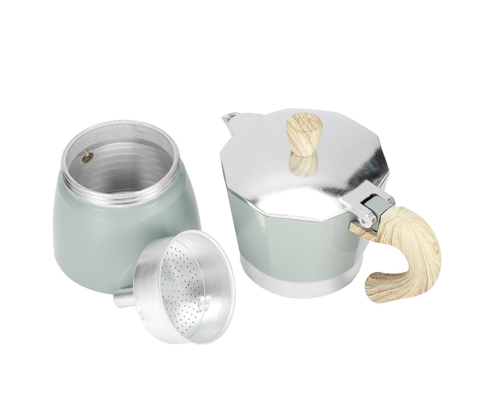 Stovetop Coffee Maker, Aluminum Moka Pot Kettle for Home Kitchen, 150ml