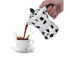 Aluminum Coffee Pot Kettle, Moka Maker for Home Use, Milk Cow Color, 3 Cups, 150ml