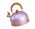 Water Kettle, Stainless Steel Whistle Kettle, Large Capacity Flat Bottom for Gas Induction, 2L, Purple