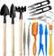 12 Pcs Gardening Tool Set Succulent Tool Kit,Houseplant Rake Mini Gardening Hand Tools,Small Shovel/Rake/Spade