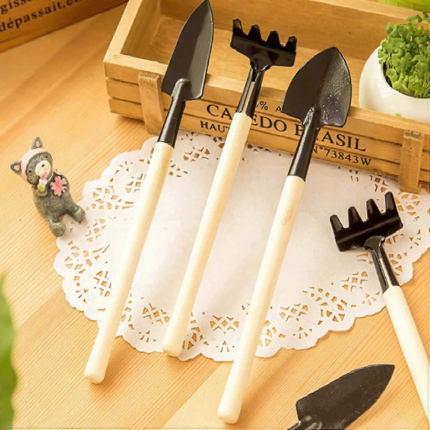 12 Pcs Gardening Tool Set Succulent Tool Kit,Houseplant Rake Mini Gardening Hand Tools,Small Shovel/Rake/Spade
