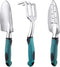 Garden Tool Set, 3-piece Heavy-duty Gardening Tool Cast Aluminum With Soft Rubber Non-slip Handle Durable Garden Hand Tools