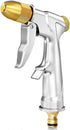 100% heavy metal water spray gun, suitable for gardening and car washing, 100% metal construction, consisting of brass nozzle and zinc alloy body