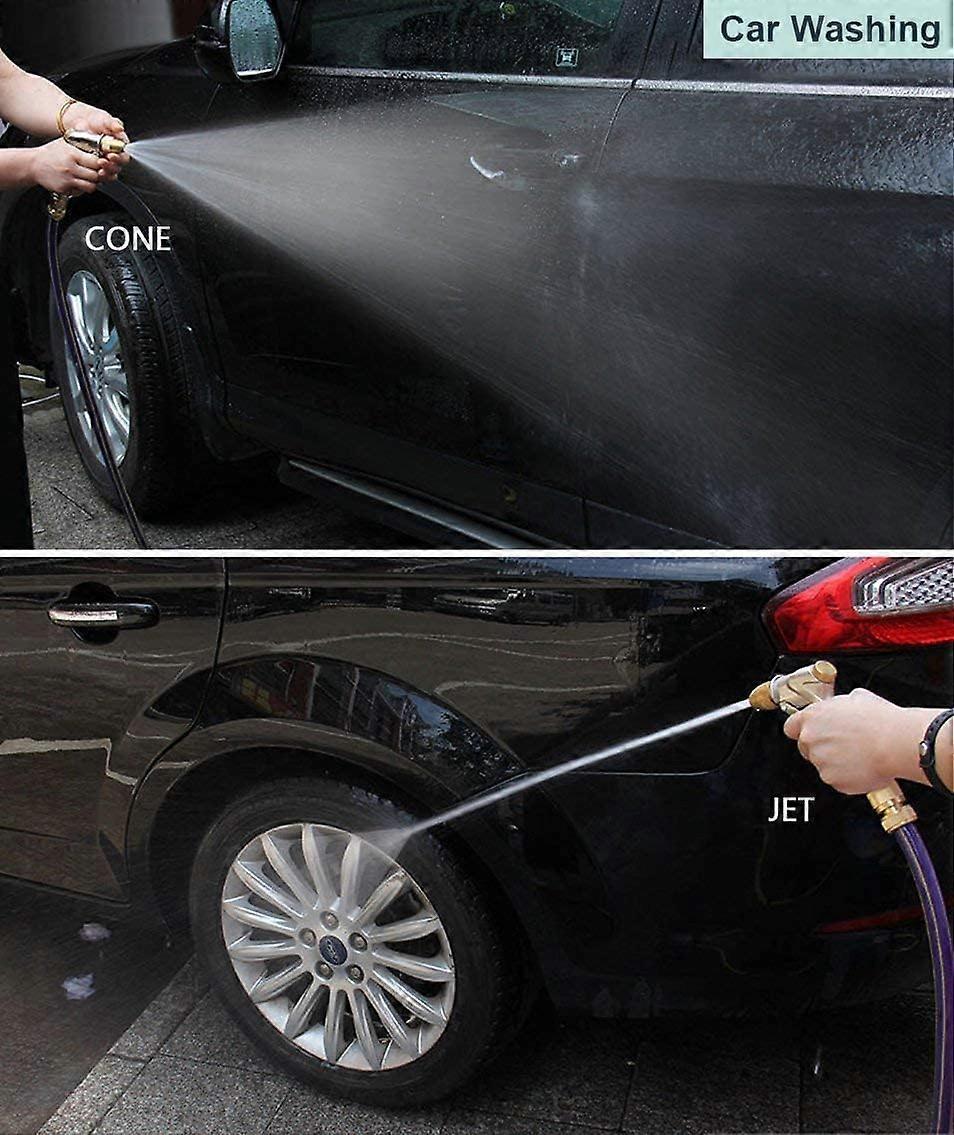 100% heavy metal water spray gun, suitable for gardening and car washing, 100% metal construction, consisting of brass nozzle and zinc alloy body
