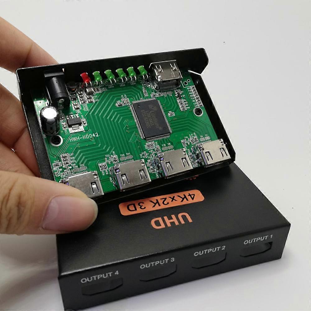 1 In 4 Out 4K HDMI Splitter for Monitor/TV/Computer Display