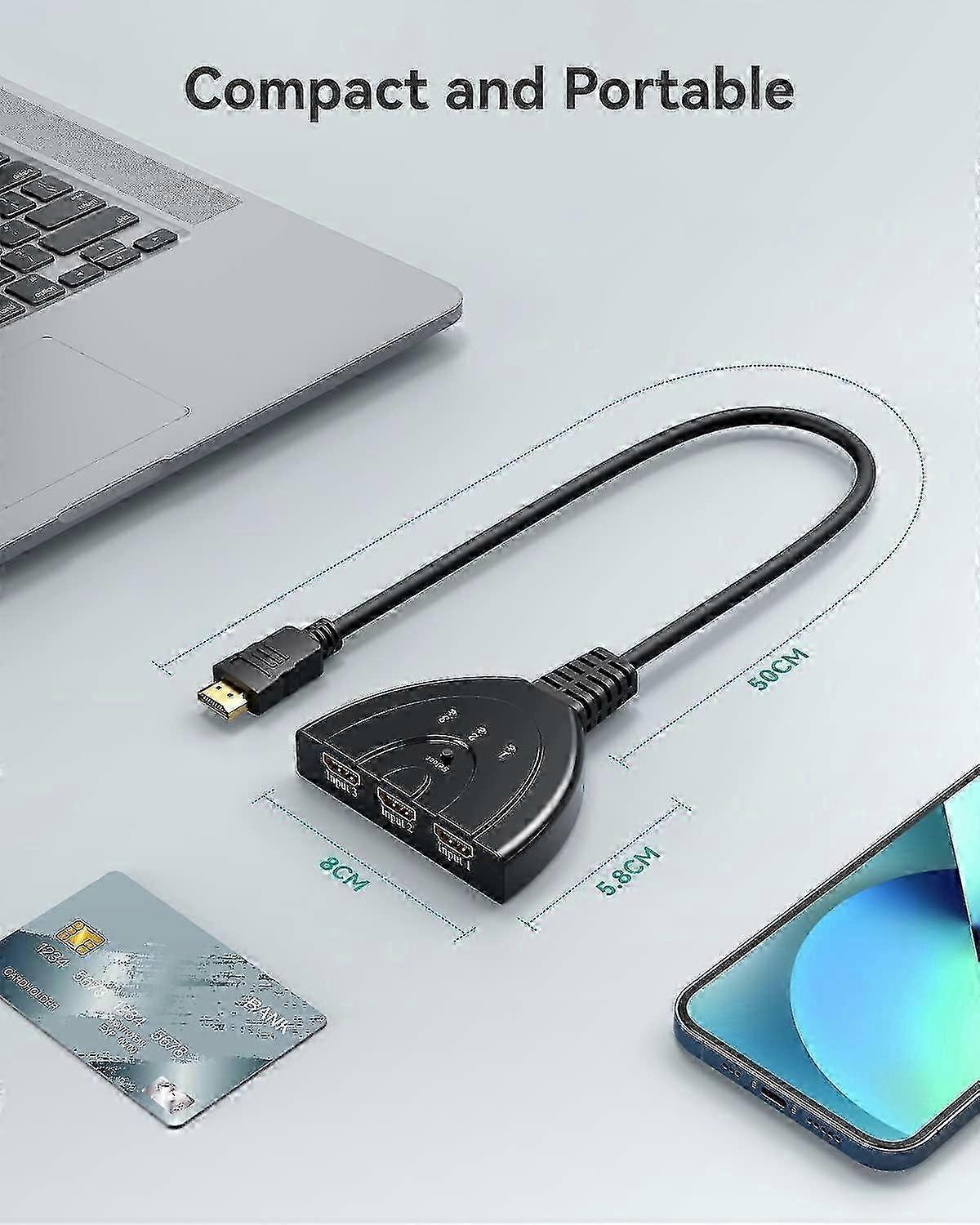 3 In 1 Out HDMI Switcher