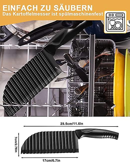 Stainless Steel Wave French Fries Cutter & Potato Slicer