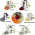 4-Blade Vegetable Spiralizer - Foldable Slicer for Zucchini & Veggie Pasta