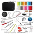 98pcs Sewing Kit - Multi-Color Threads, Needles, Scissors, Tape & Splitter