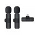 2pcs Wireless Lavalier Microphones - Clip-on Mic for iPhone, iPad, Video, Podcast