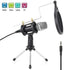 Metal Condenser Microphone Set - PC/Laptop Studio Recording Microphone Kit