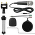 Metal Condenser Microphone Set - PC/Laptop Studio Recording Microphone Kit