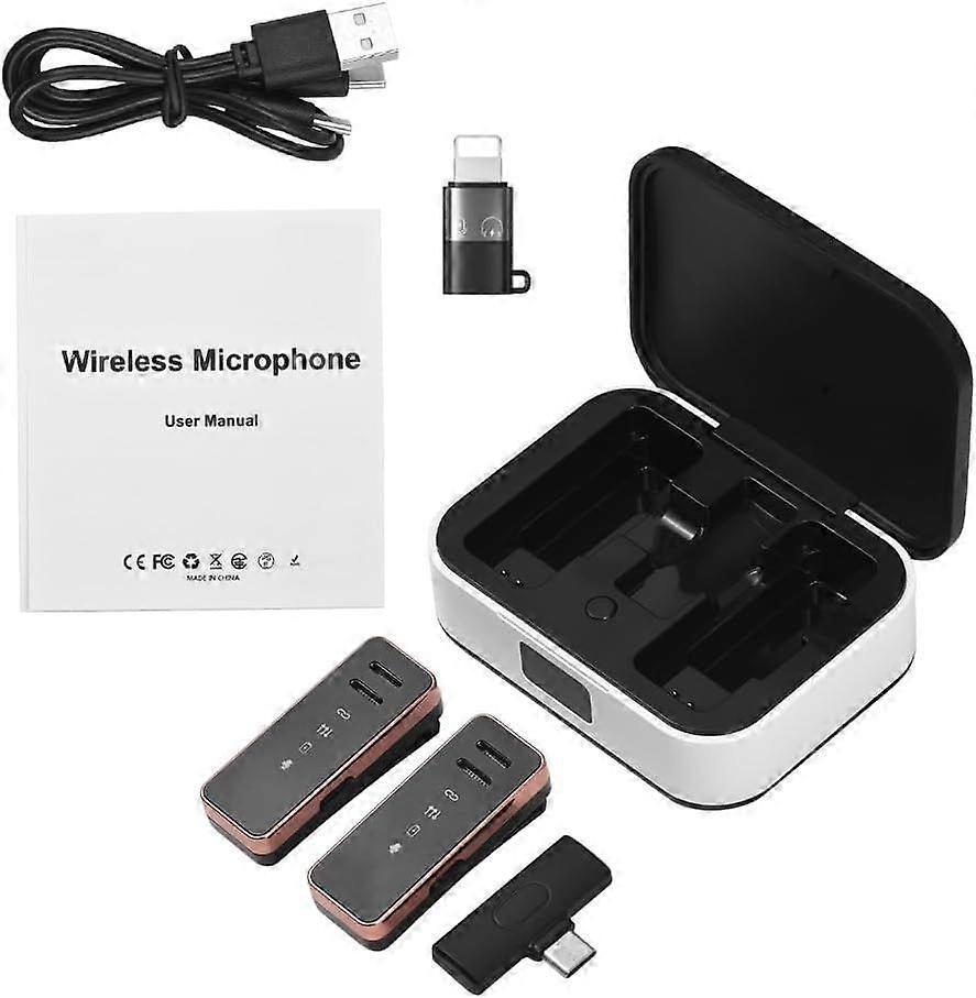 Mini Wireless Lavalier Microphone - Portable Clip-on Mic for Video and Podcast