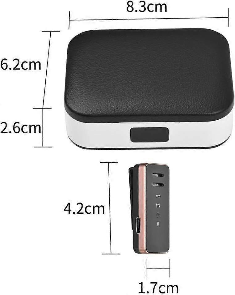Mini Wireless Lavalier Microphone - Portable Clip-on Mic for Video and Podcast