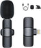 K8 Wireless Lavalier Microphone - Clip-on Mini Mic for Streaming or Interviews