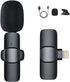 K8 Wireless Lavalier Microphone - Clip-on Mini Mic for Streaming or Interviews