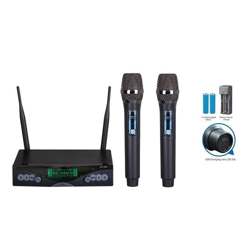 Wireless Microphone - Cordless Handheld Mic for Singing, Events, or Presentations
