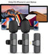 2-Pack Wireless Lavalier Microphones - Clip-on Mini Mics for iPhone Recording