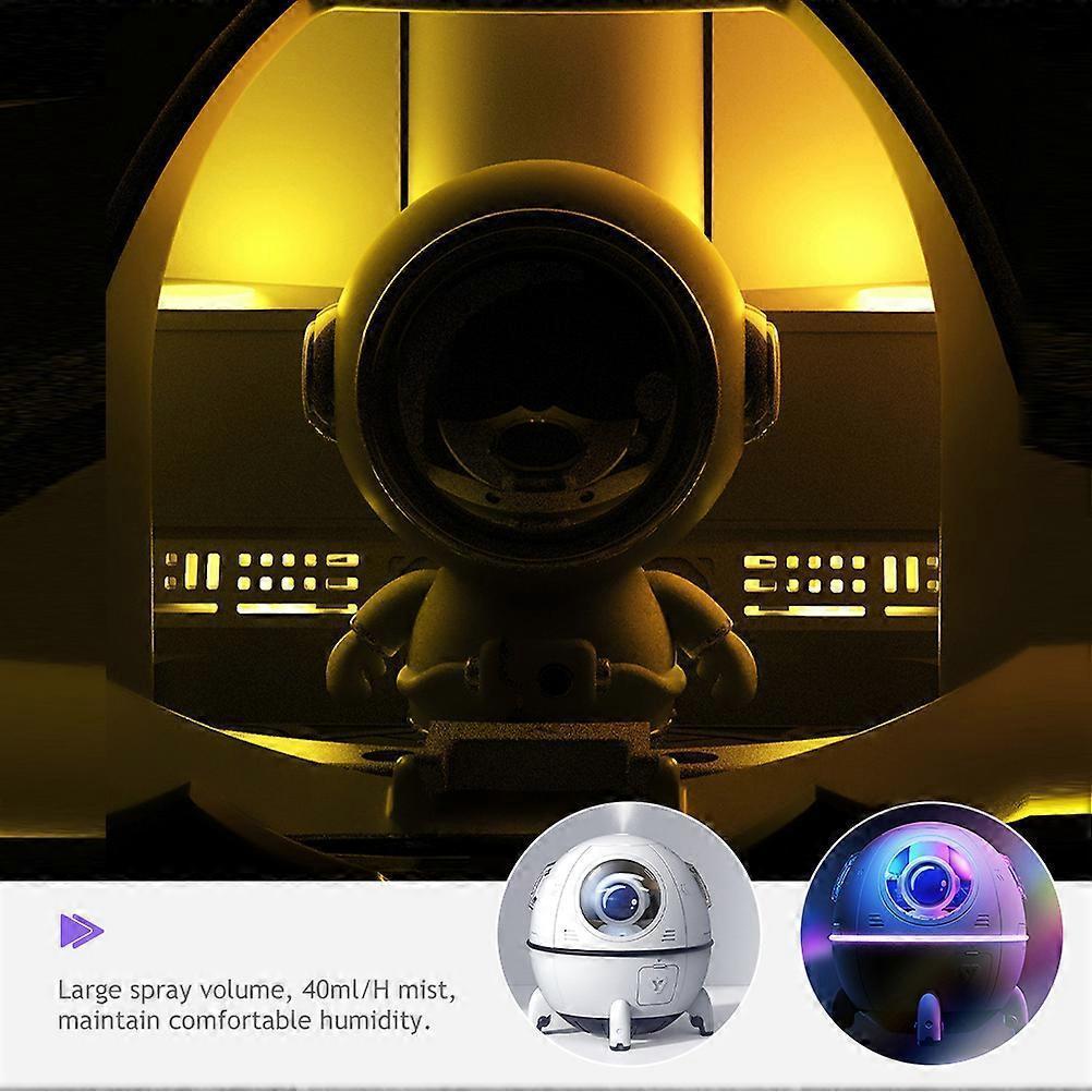 Astronaut Spaceship Humidifier with Night Light, Mini Mist Maker for Bedroom & Babies Room