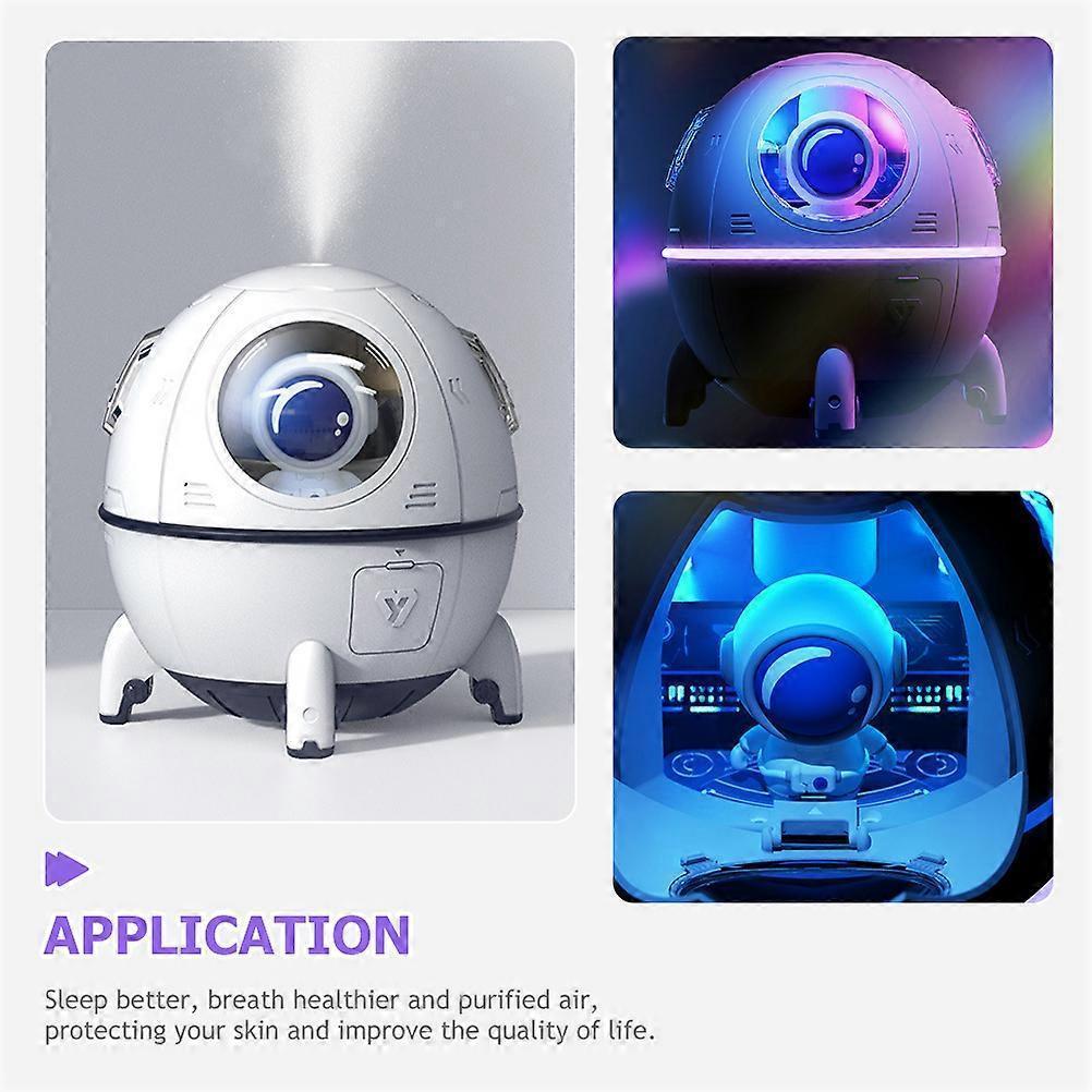 Astronaut Spaceship Humidifier with Night Light, Mini Mist Maker for Bedroom & Babies Room