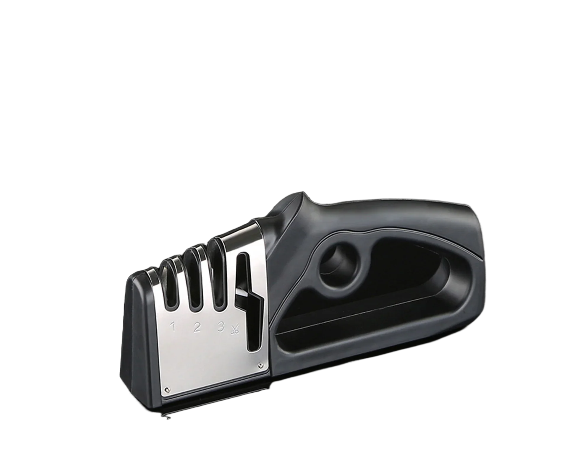 Cutter Sharpener Stainless Steel Whetstone-Black
