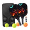 Pickleball Rackets Set with Ergonomic Fiberglass Grip, Gym Gift for Adults