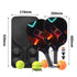 Pickleball Rackets Set with Ergonomic Fiberglass Grip, Gym Gift for Adults