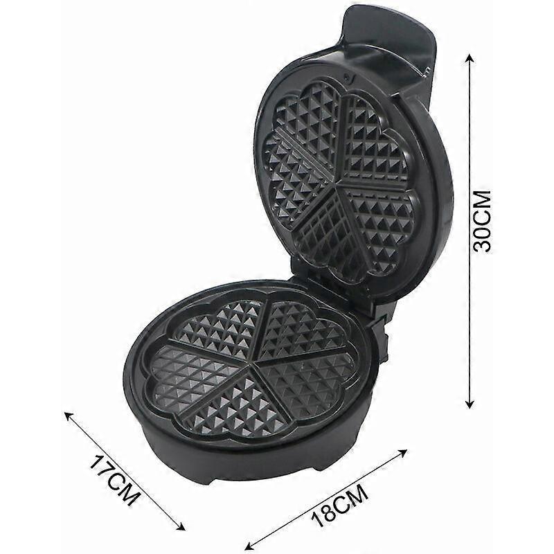 1000W Mini Waffle Maker - Easy Clean, Fast Heating, Compact Nonstick Waffle Machine