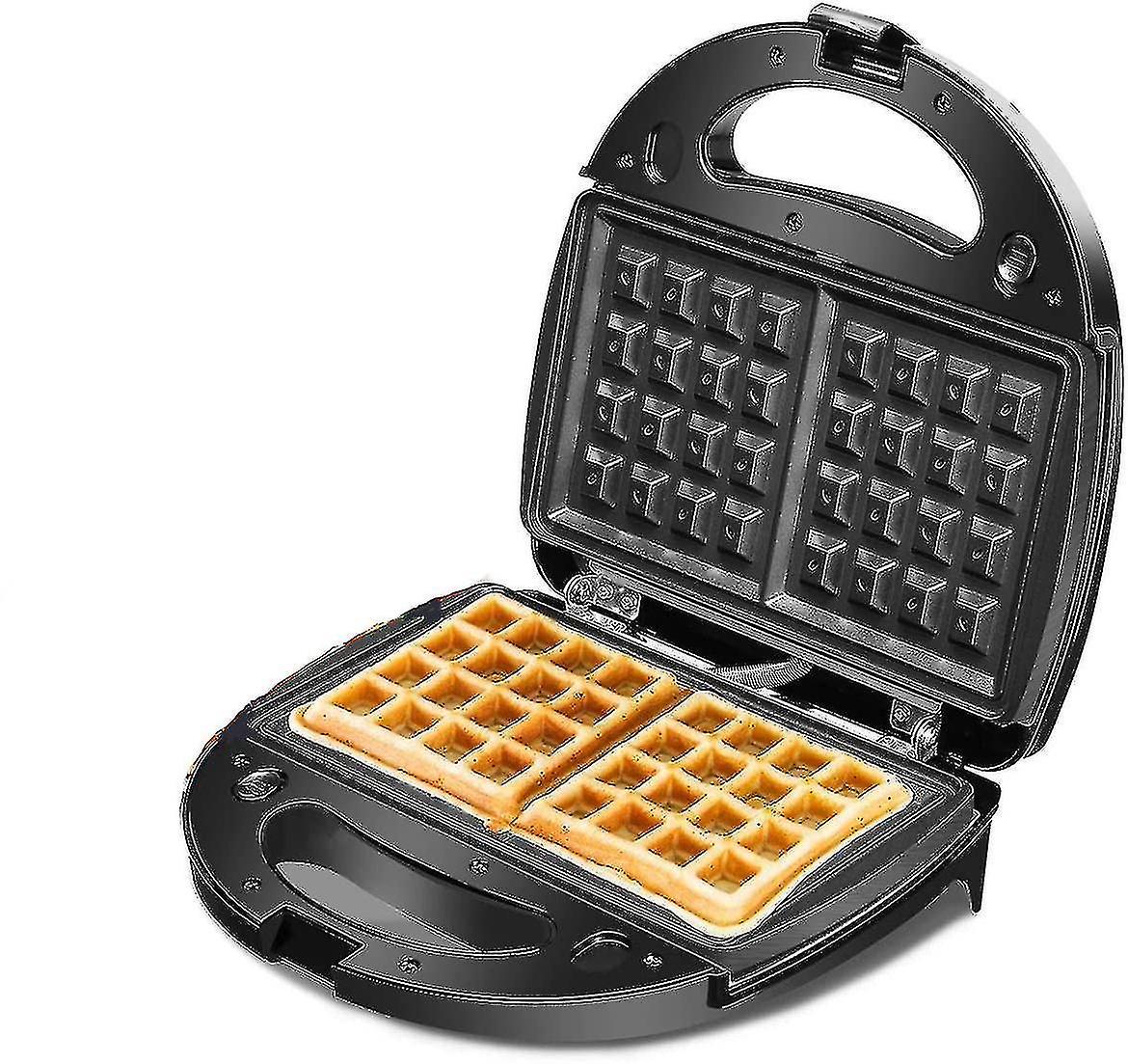 Waffle & Sandwich Maker - 2-in-1 Waffle Iron Panini Press Toaster Breakfast Machine