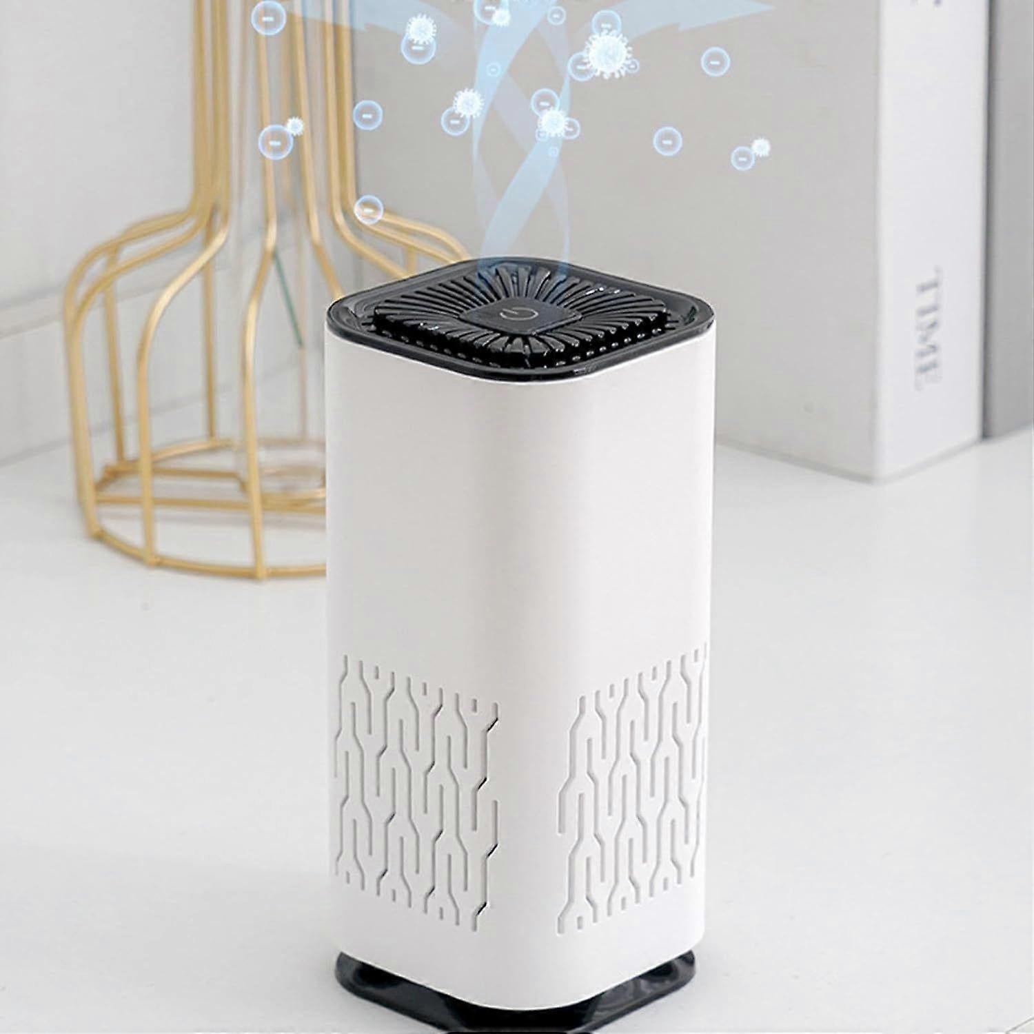 Car Air Purifier Ionizer with Filter | Small Negative Ion Generator for Car Use