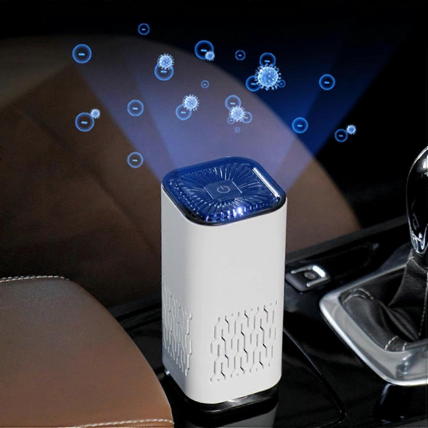 Car Air Purifier Ionizer with Filter | Small Negative Ion Generator for Car Use