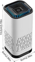 Car Air Purifier Ionizer with Filter | Small Negative Ion Generator for Car Use