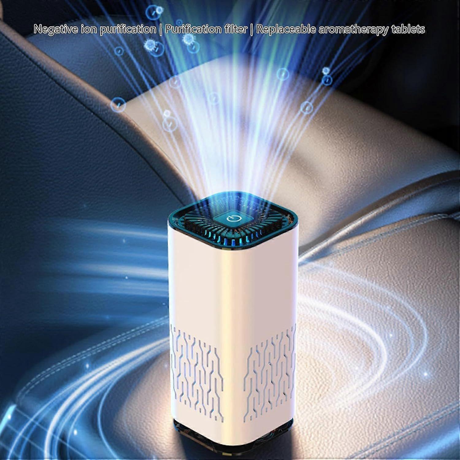 Car Air Purifier Ionizer with Filter | Small Negative Ion Generator for Car Use