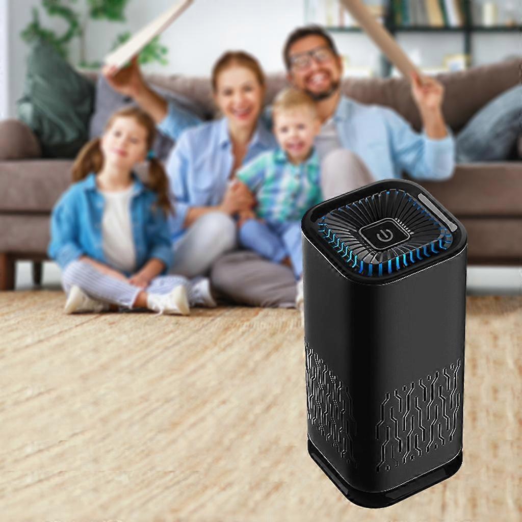 Air Ionizer Purifier for Car, Bedroom or Bathroom - Black Dashboard Unit
