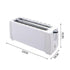 Multifunctional 4-Slice Breakfast Toaster - White