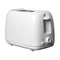 Stainless Steel 2-Slice White Toaster, Wide Slot, Adjustable Browning