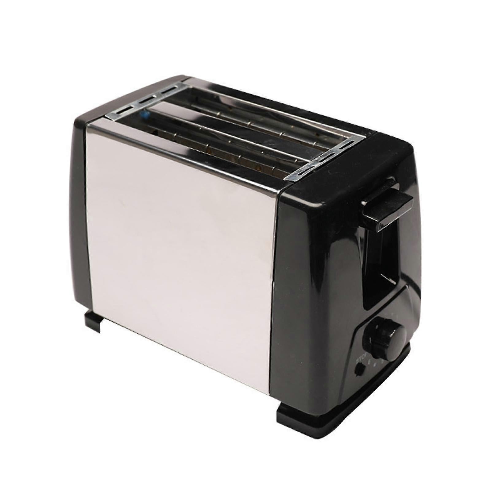 2-Slice Wide Slot Stainless Steel Toaster, Home Breakfast Machine