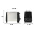 2-Slice Wide Slot Stainless Steel Toaster, Home Breakfast Machine