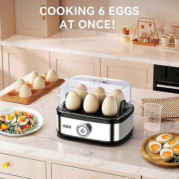 400W Compact 6-Egg Electric Cooker, Easy-Peel Design