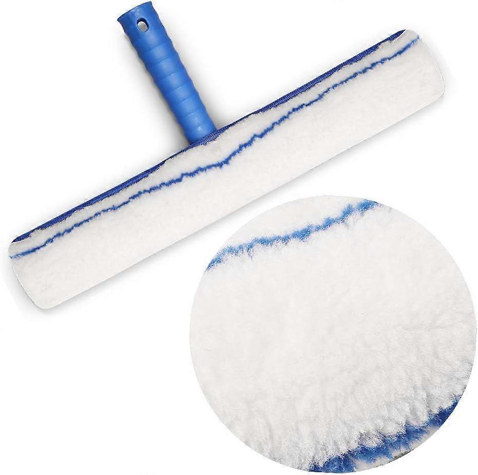 Window Cleaning Kit, Squeegee with Microfiber Cloth & Rubber Lip